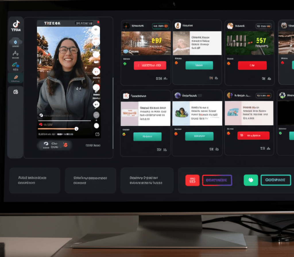 Multi-platform livestream control screen
