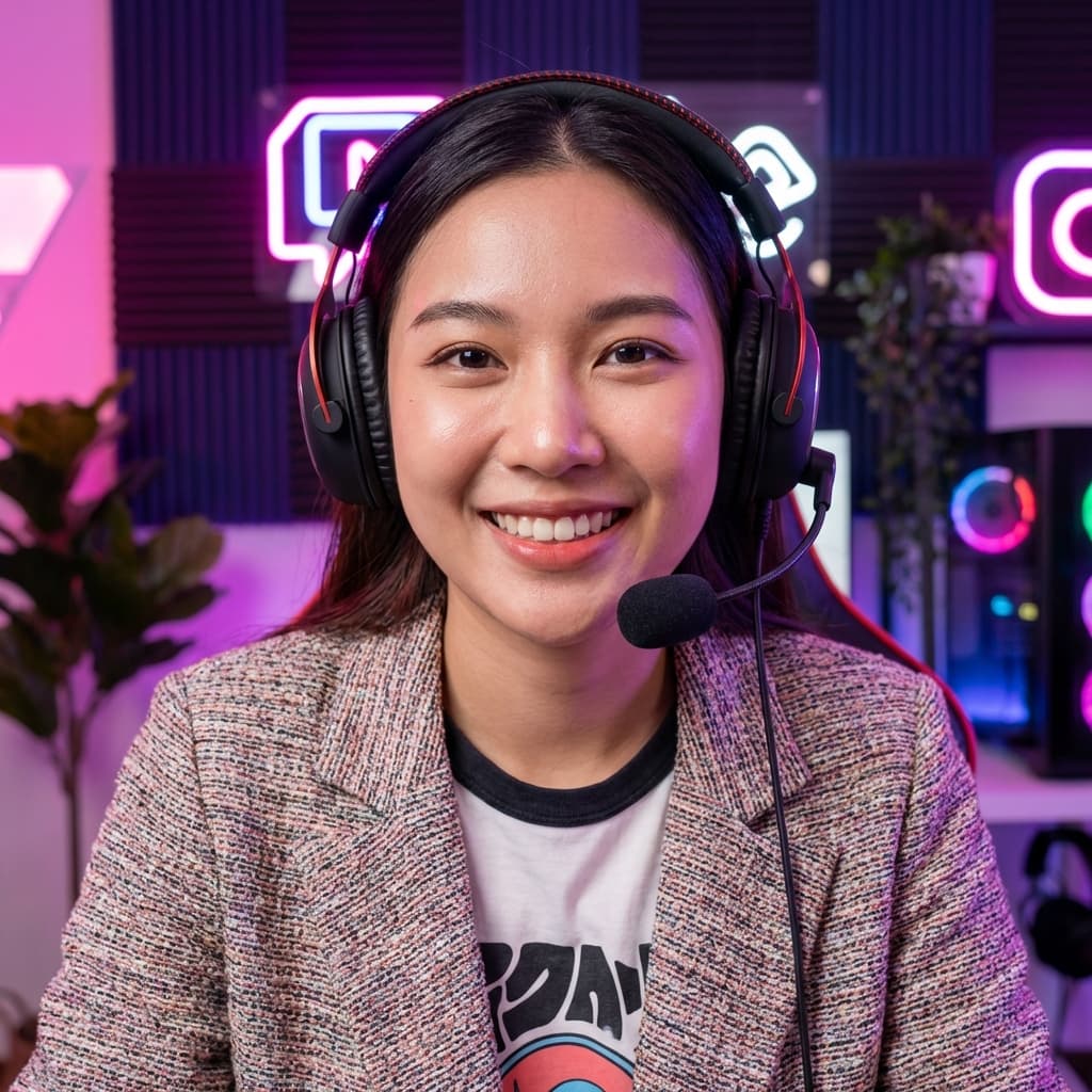 Host livestream bán hàng tại studio MG Agency